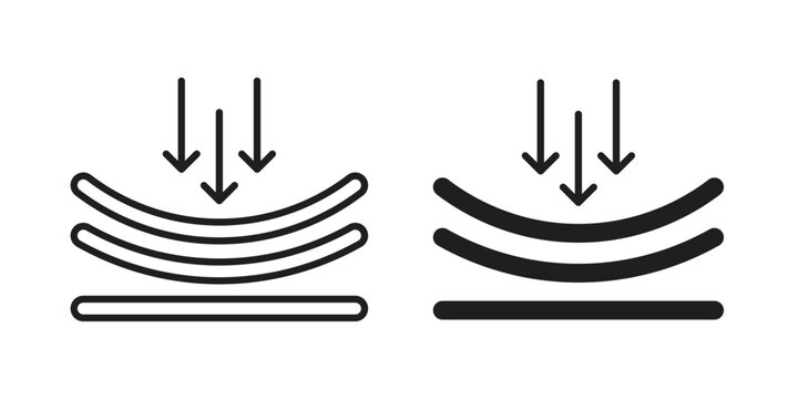 Elastic icon in editable style. Vector icon graphics