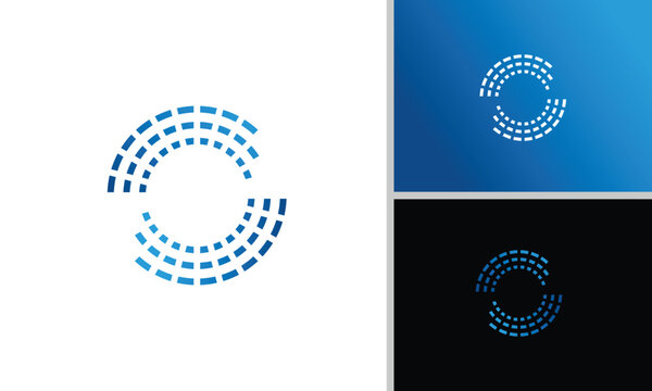 concentric circles made of dots connected by short lines, similar to flowing data or a network