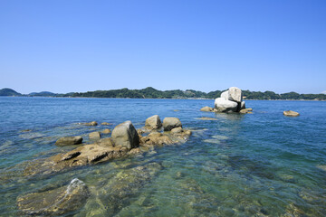 愛媛県松山市　白石ノ鼻の巨石群