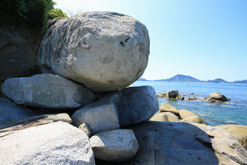 愛媛県松山市　白石ノ鼻の巨石群