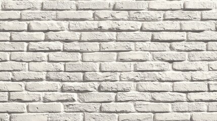 Fototapeta premium A full frame shot of a painted white brick wall texture