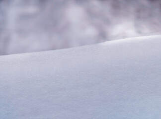 Snow surface in frosty cold weather conditions background