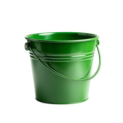 Plastic Bucket Isolated on White Background