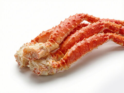 King Crab Cluster isolated on white background