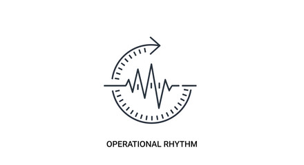 Operational Rhythm Logo with Heartbeat Symbol.