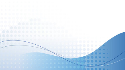 Modern Blue Corporate Wave Background with Halftone Dots and Copy Space 1