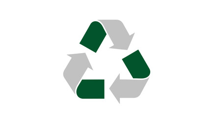 Obraz premium Recycling Symbol Green Arrows Logo.