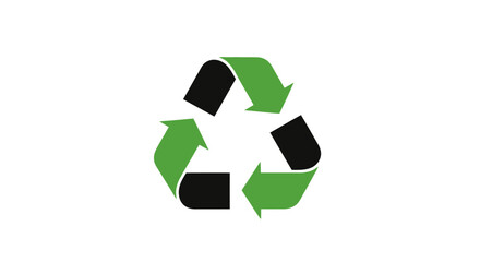 Obraz premium Recycling symbol made of arrows.