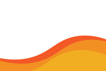 Abstract Orange Yellow Wave Background Warm Gradient Minimal Design