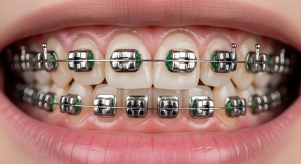Dental Treatment, Braces, Orthodontics, Close-Up, Dental Clinic, Healthcare, Oral Hygiene