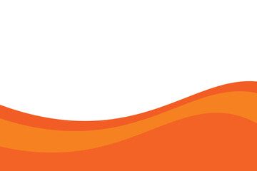 Abstract Orange Wave Background Minimal Warm Gradient Flow Design