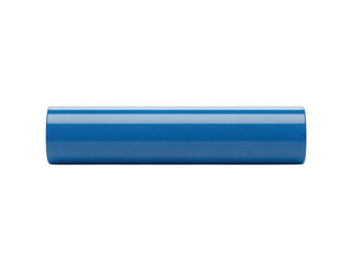 A blue cylindrical object on a white background isolated on transparent background