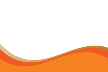 Abstract Orange Gold Wave Background Minimal Warm Gradient Layers Design