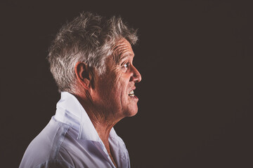 Mann / Seitenprofil © Petra Fischer