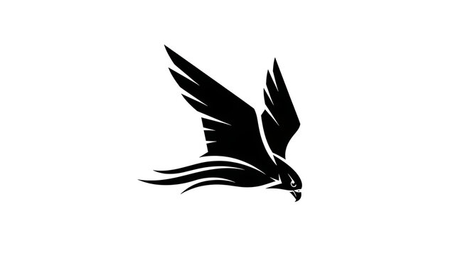 Dynamic Raptor Mascot Emblem Speed and Predatory Vision