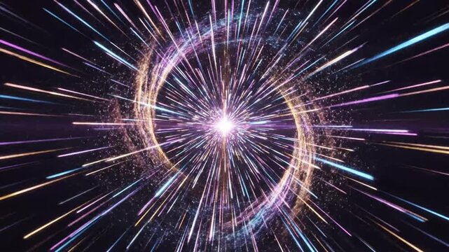 Bright colors burst in the night sky during a firework display at the city park on a summer evening