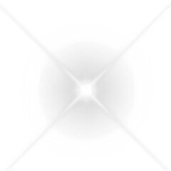 Abstract White Light Burst with Soft Radiating Glow Effect