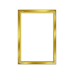 Elegant Golden Decorative Frame Classic Luxury Border Design