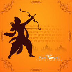 Happy Ram navami Indian festival background