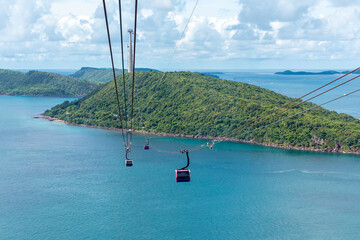 The world's longest cable car is located on Phu Quoc island in southern Vietnam. Sun World Hon Thom Nature Park © Irina Mikhailichenko