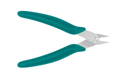 Wire cut pliers. vector illustration