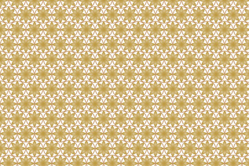 Luxury Golden Geometric Leaf Seamless Pattern Background