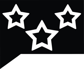Obraz premium star rating icon silhouette vector illustration on transparent background