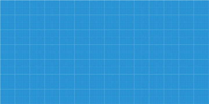  Technical graph paper grid with precise millimeter lines, perfect for architectural blueprints, engineering projects, mathematical charts, and detailed technical drawings on blue background.