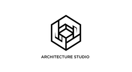 Obraz premium Modern Architecture Studio Logo Design Element.