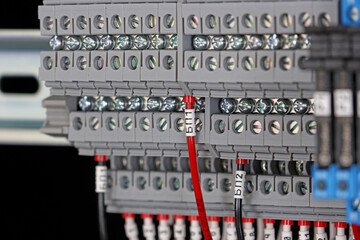 Connecting the electrical module using copper electrical insulated wires. 