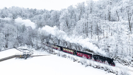 Selketalbahn im Winter Eisenbahnromantik