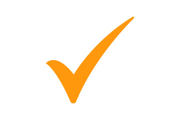 Simple orange check mark © Richardson
