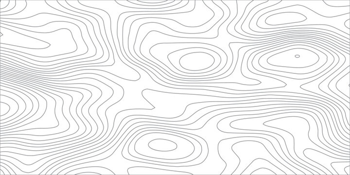 Monochrome abstract topographic contour line pattern on transparent background, featuring flowing gray elevation curves that illustrate terrain relief in a clean modern map design. 