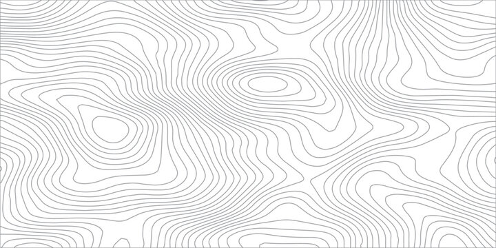 Monochrome abstract topographic contour line pattern on transparent background, featuring flowing gray elevation curves that illustrate terrain relief in a clean modern map design. 