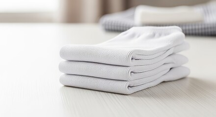 Vibrant photorealistic mockup of white socks showcasing texture and design options