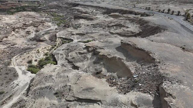 Aerial Drone View of Barranco de la Orchilla Southern Tenerife
