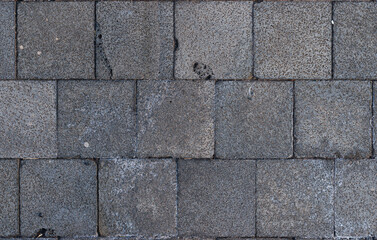 Fototapeta premium Volcanic stone cobblestone floor texture background for architecture and games