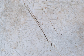 Old dirty worn melamine coated chipboard wood texture background
