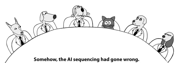 Cat interfered with dog sequencing