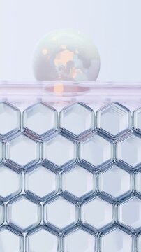 Sunscreen Cream or serum drop, Ultraviolet shield reflect UV sun light, Sunburn, skin cells, aging, sunblock lotion, SPF Ultraviolet Rays protection, Advertisements for cosmetics, collagen, 3d render