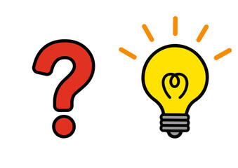 ひらめき,ハテナ,疑問,問題,不思議,電球,電気,思いつく,発見,なるほど,発明,明るい,光る,謎,豆電球,名案,アイデア,点灯,灯り,アイコン,ライト,電灯,発想,光,ヒント,気づき,シンプル,照明,電力,ポイント,エネルギー,理解する,分かった,イラスト,ベクター,電源,解決,デザイン,ひらめく,アイディア,明かり,シンボル,理解,電気代,節電,着目,思考,思いつき,発想力