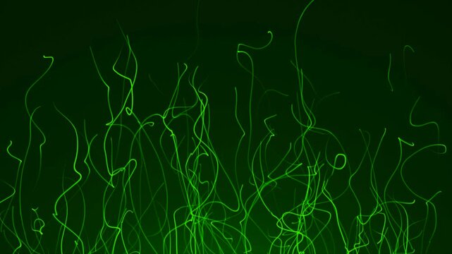 abstract green line motion wave background
