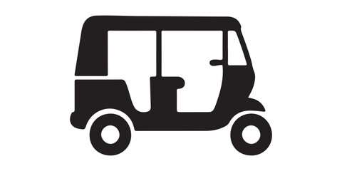 Scooter outline silhouette icon illustration