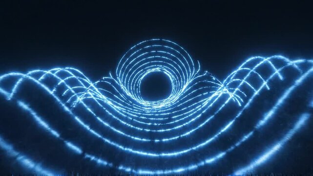 Colorful Illustrative 3D Animation of Neural Network. Concept: Chatbot, Artificial Intelligence, Deep Learning, Machine Learning and Large Language Model Visualization.