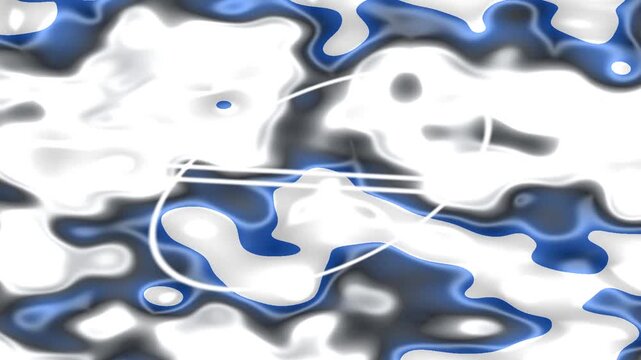 Abstract swirling blue and white motion graphics with dollar sign