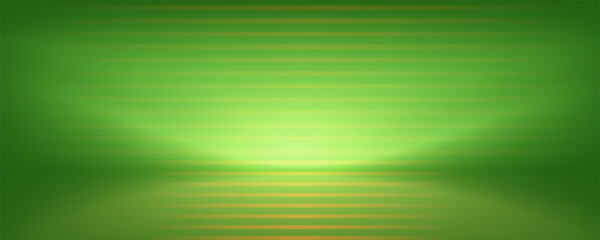 Abstract gradient podium background. Empty green 3D studio background. Clean scene for product presentation mockup template. eps 10