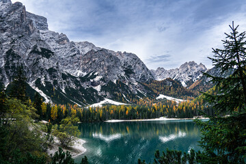 Lake Braies Lago Braies Dolomites