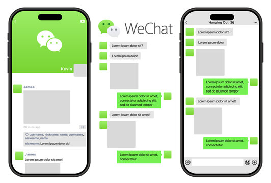 Wechat Interface Wechat User Interface Images – Browse 386 Stock Photos, Vectors, and ...