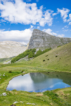 Rugged mountains in Sutjeska National Park.