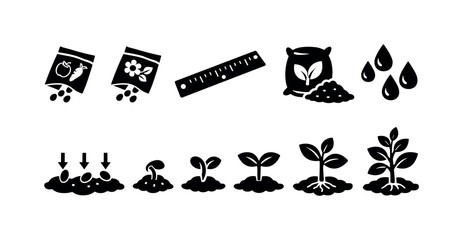 Obraz premium Business, finance outline icon set. strategy, investment icons line collection